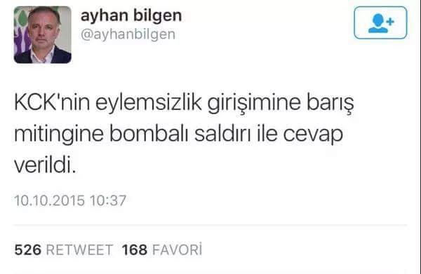 Foto - Ankara'daki patlamayla ilgili skandal tweetler!