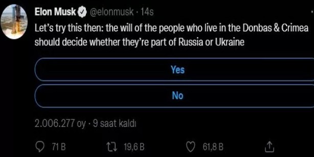 Foto - Anket atışması: Ukrayna lideri Zelenskiy'in Musk'a tepkisi de anketle oldu! Hangi Elon Musk'ı daha çok seviyorsunuz?