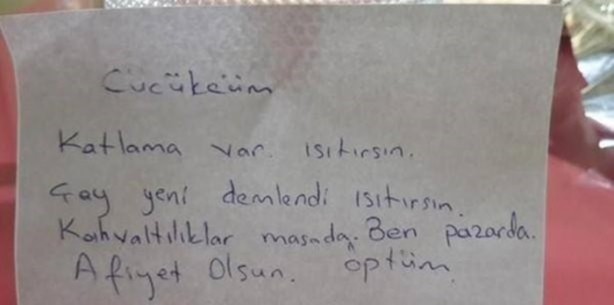 Foto - Annelerden çocuklarına ilginç notlar