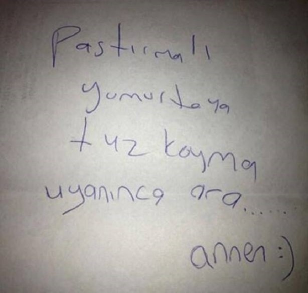 Foto - Annelerden çocuklarına ilginç notlar