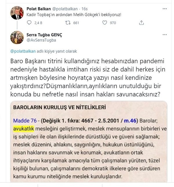 Foto - Antalya Baro Başkanı Polat Balkan'dan skandal paylaşım! 