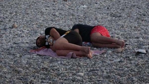 Foto - Antalya sahilinde şaşırtan görüntü