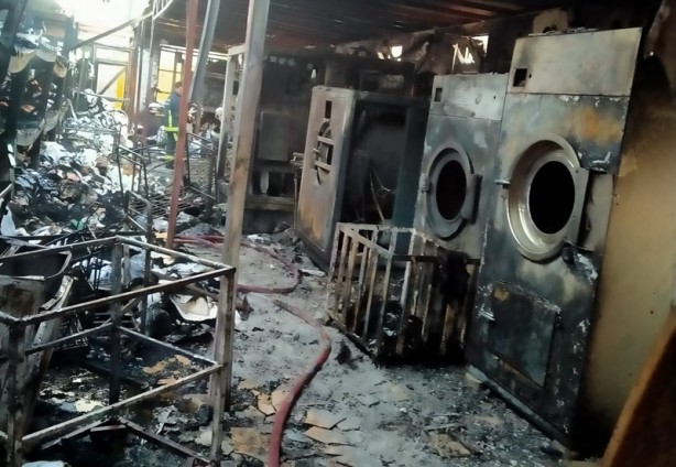 Foto - Antalya'da otelin çamaşırhanesinde çıkan yangın söndürüldü