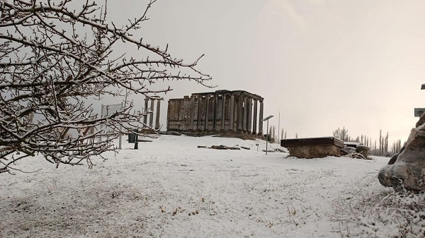 Foto - Antik kent beyaza büründü
