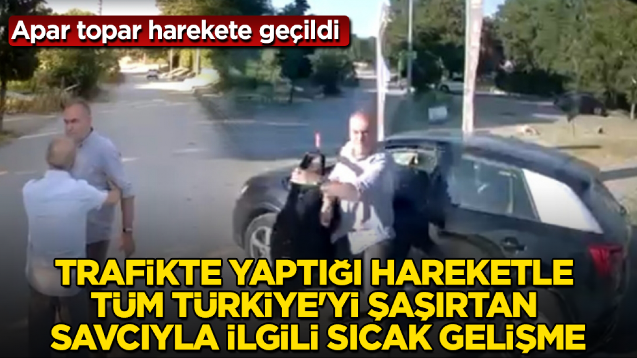 Apar topar harekete geçildi! Trafikte yaptığı hareketle tüm Türkiye'yi şaşırtan savcıyla ilgili sıcak gelişme