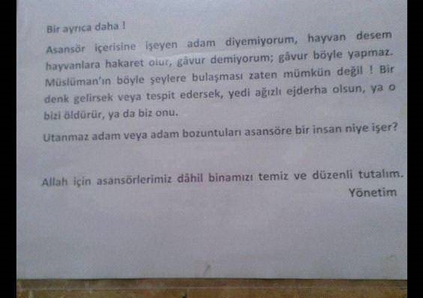 Foto - Apartmanlara asılan güldüren yazılar