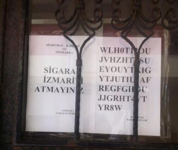 Foto - Apartmanlara asılan güldüren yazılar