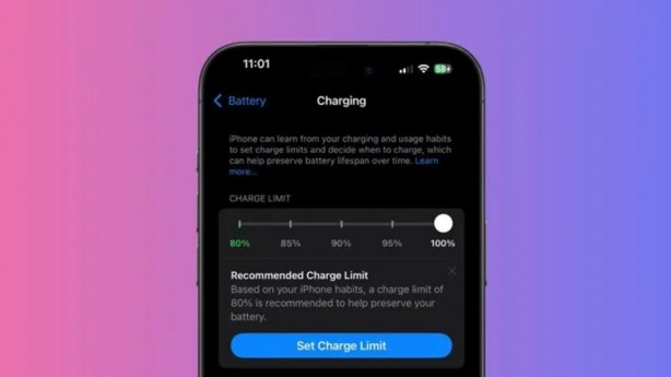 Foto - Apple pil ömrünü korumak için şarj limiti önerisi yapacak