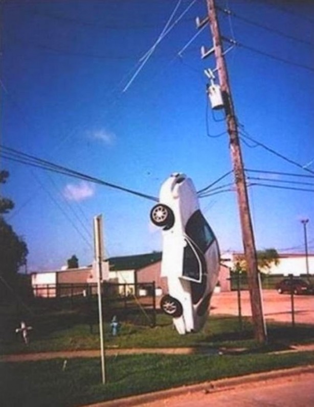 Foto - Araba park etmeye yeni bir soluk kazandırdılar!