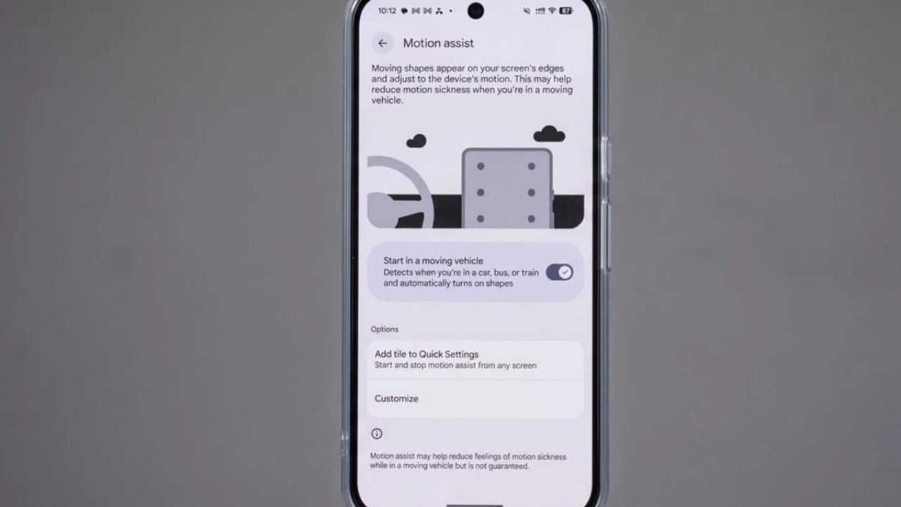 Araba tutanlara müjde! Android telefonlara yolculukta mide bulantısını bitiren özellik geliyor!