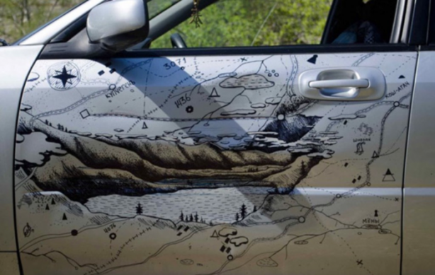 Foto - Arabayı tamir ettirmek istemedi! Bakın ne yaptı...