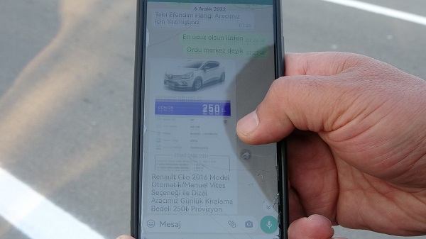 Foto - Araç kiralayanlar dikkat! Onun başına gelen pişmiş tavuğun başına gelmedi