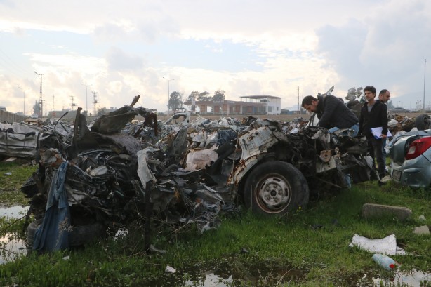 Foto - Araç mezarlığından son görüntü geldi! Gözle görülür azalma...