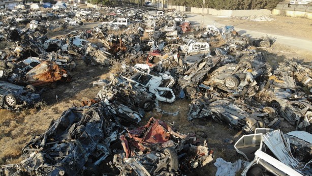 Foto - Araç mezarlığından son görüntü geldi! Gözle görülür azalma...