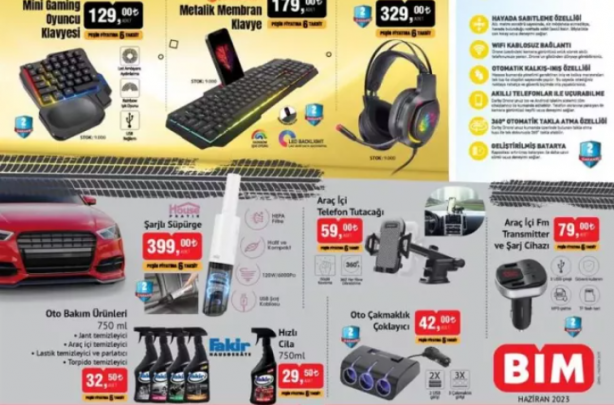 Foto - Araç sahipleri, yeni evlenecekler, oyun bağımlıları dikkat! BİM son indirimlerini Türkiye'ye duyurdu
