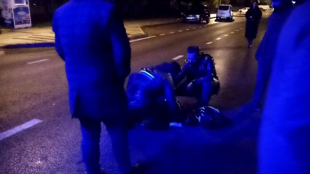 Foto - Aracıyla yayaya çarpan kadın sürücü gözyaşlarını tutamadı