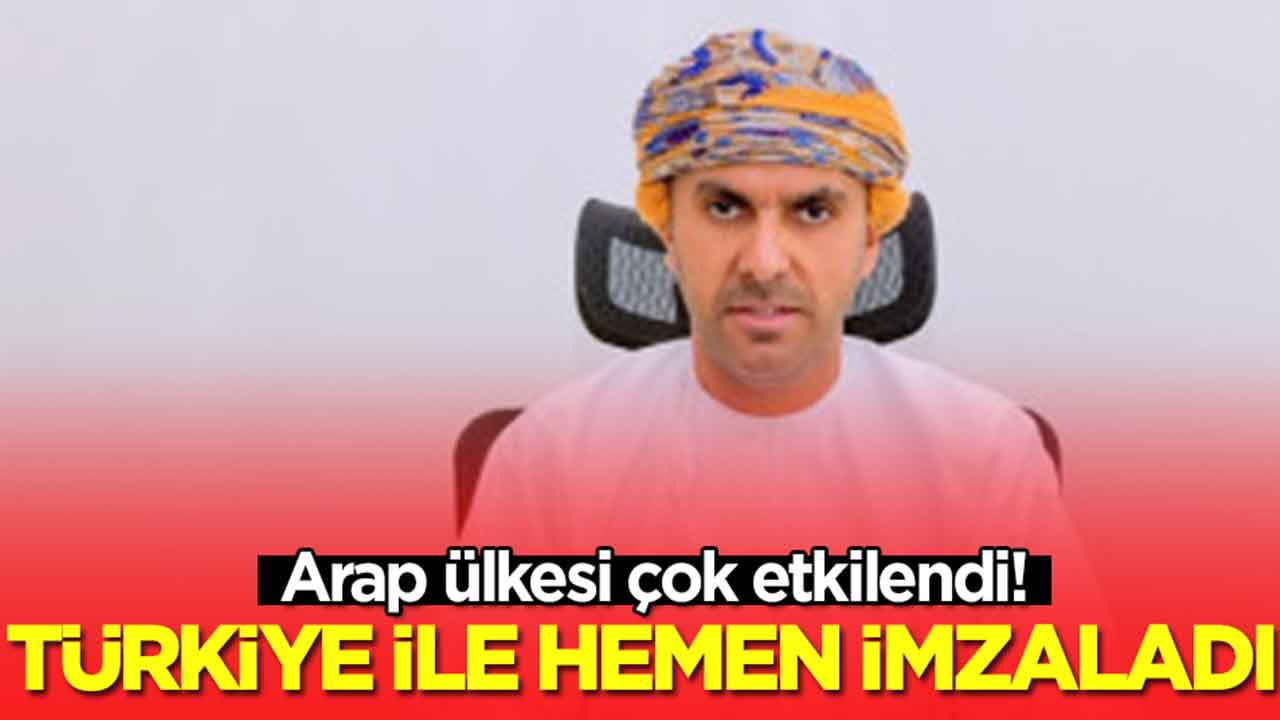 Arap ülkesi çok etkilendi: Türkiye ile hemen imzaladı