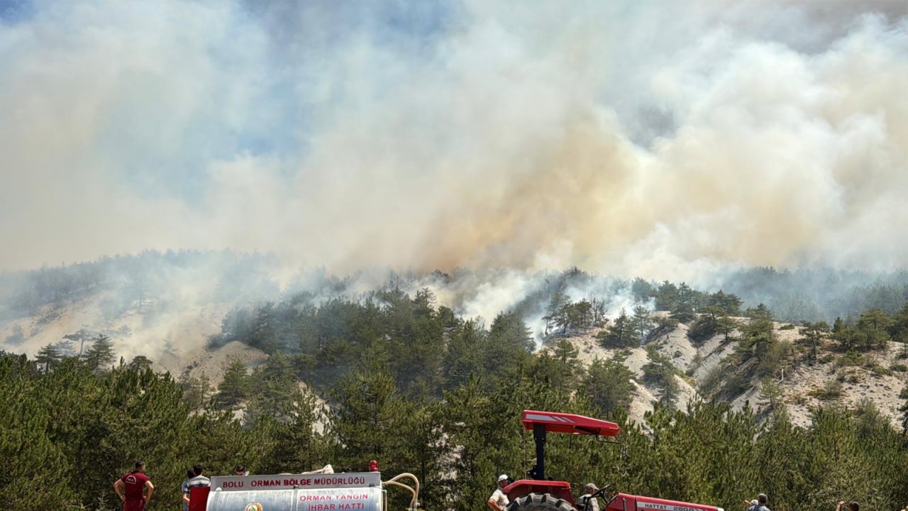 Foto - Arazideki yangın ormana sıçradı! Ekipler olay yerinde
