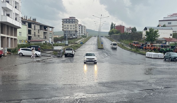 Ardahan sağanak yağışa teslim oldu