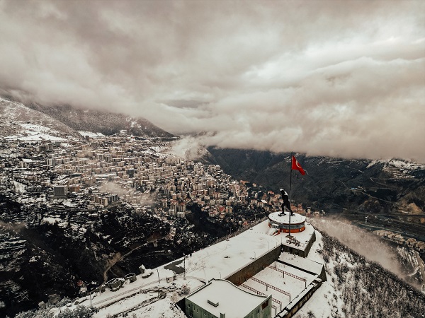 Foto - Ardahan'da nefes kesen kış manzarası