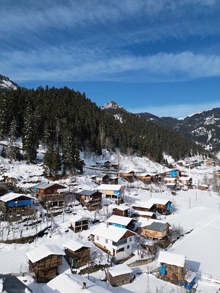 Foto - Ardahan'da nefes kesen kış manzarası