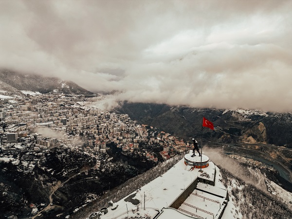 Foto - Ardahan'da nefes kesen kış manzarası