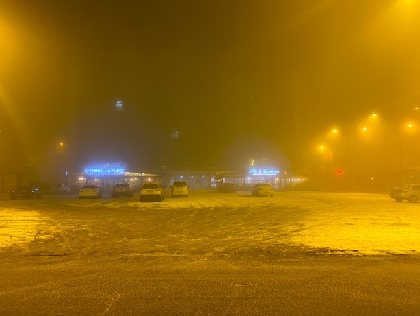 Foto - Ardahan'da sis görüş mesafesini düşürdü! Yetkililerden uyarı