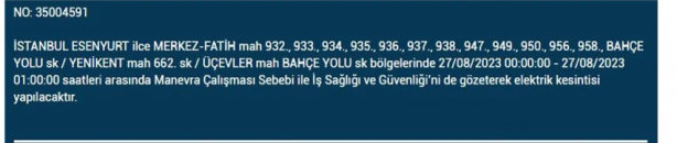 Foto - Arnavutköy'den Esenyurt'a kadar tam 7 ilçeyi ilgilendiriyor! BEDAŞ maalesef duyurdu