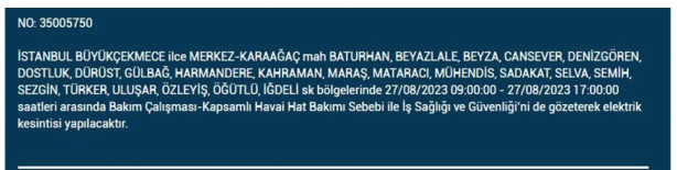 Foto - Arnavutköy'den Esenyurt'a kadar tam 7 ilçeyi ilgilendiriyor! BEDAŞ maalesef duyurdu