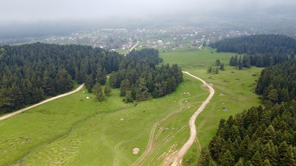 Foto - At Yaylası yeşillenen otlaklarıyla misafirlerini ağırlıyor