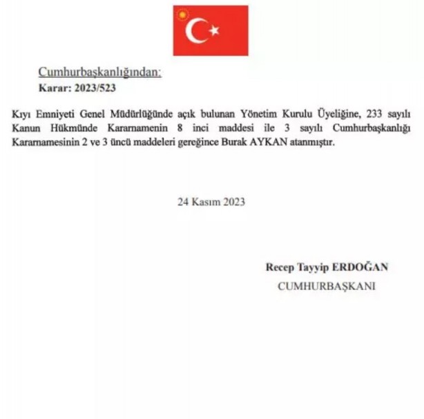 Foto - Atama ve görevden alma kararları Resmi Gazete'de yayımlandı