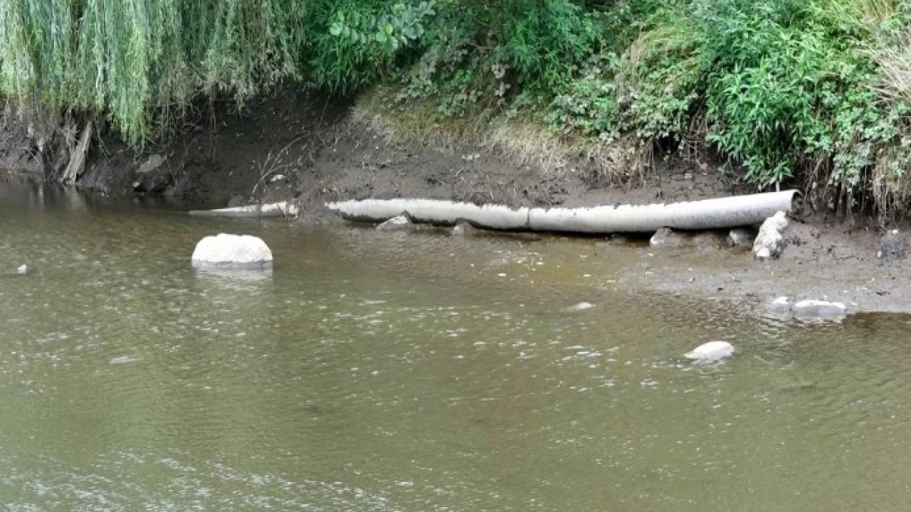 Foto - Atık tesisi borusu patladı! Balıklar telef oldu halk susuz kaldı