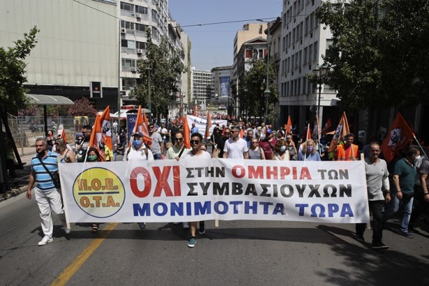 Foto - Atina karıştı! Kamu çalışanları greve başladı