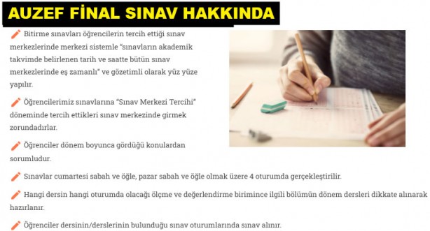 Foto - AUZEF güz yarıyılı ara sınavı nasıl yapılacak? 2021 AUZEF ara sınavı yüz yüze mi olacak?