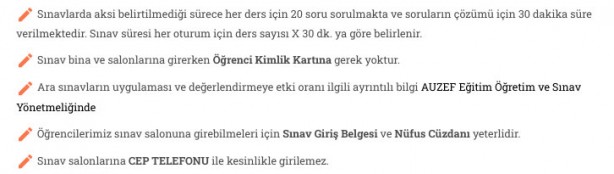 Foto - AUZEF güz yarıyılı ara sınavı nasıl yapılacak? 2021 AUZEF ara sınavı yüz yüze mi olacak?