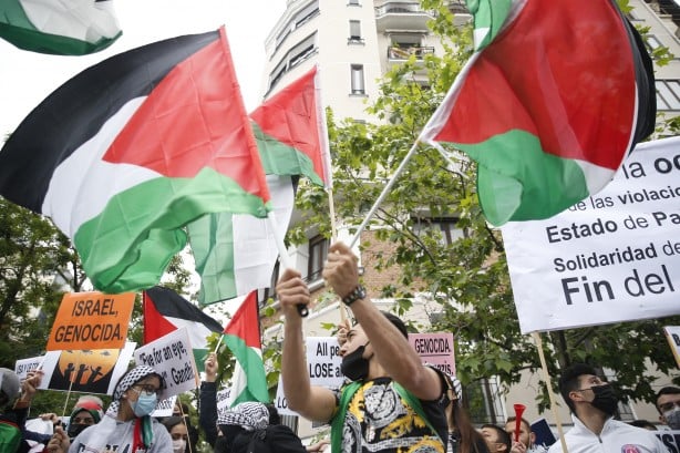 Foto - Avrupa ülkesinde 'Terörist İsrail' sloganları