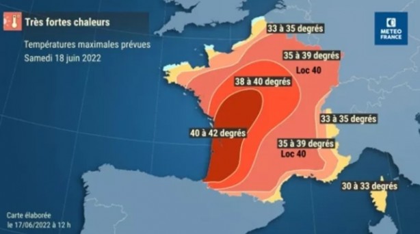 Foto - Avrupa'da benzeri görülmemiş sıcaklıklar! Fransa adeta kavruluyor