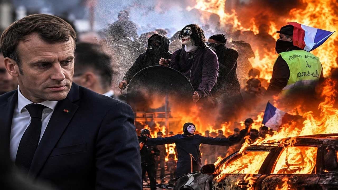 Foto - Avrupa'da sömürgeci zihniyet çatırdıyor! Fransa sokakları savaş alanına döndü, tarihi binalar tek tek ateşe veriliyor!