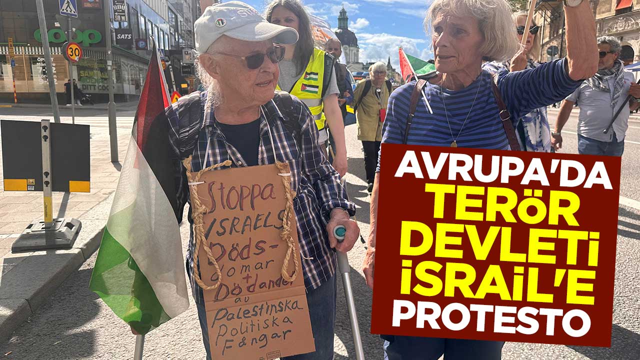 Avrupa'da terör devleti İsrail'e protesto 
