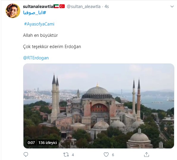 Foto - Erdoğan'a mesaj yağmuru: Ayasofya Camii kararı İslam dünyasını sevince boğdu! Filistinli karikatüristten çarpıcı karikatür