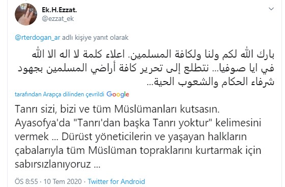 Foto - Erdoğan'a mesaj yağmuru: Ayasofya Camii kararı İslam dünyasını sevince boğdu! Filistinli karikatüristten çarpıcı karikatür