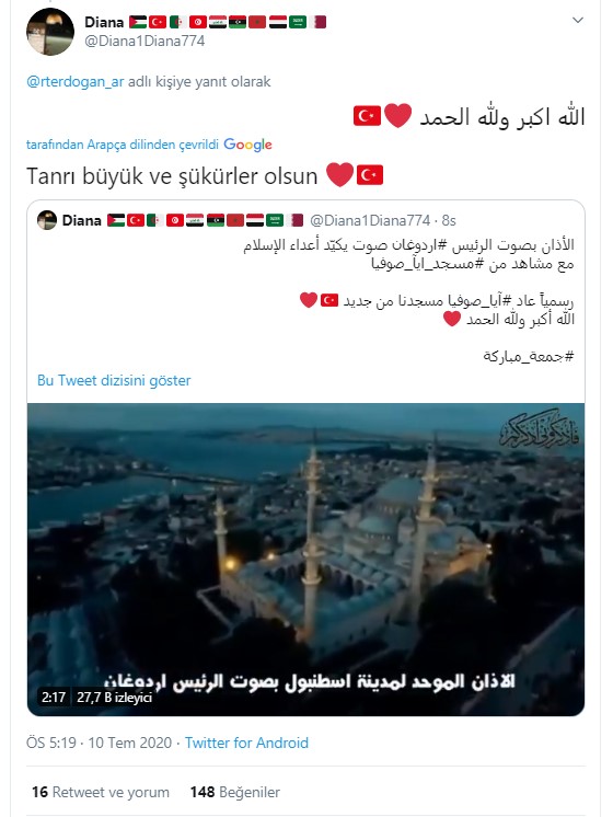 Foto - Erdoğan'a mesaj yağmuru: Ayasofya Camii kararı İslam dünyasını sevince boğdu! Filistinli karikatüristten çarpıcı karikatür