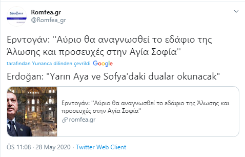 Foto - 'Ayasofya Camii' paniği: Erdoğan açıkladı, Yunanistan çıldırdı! 