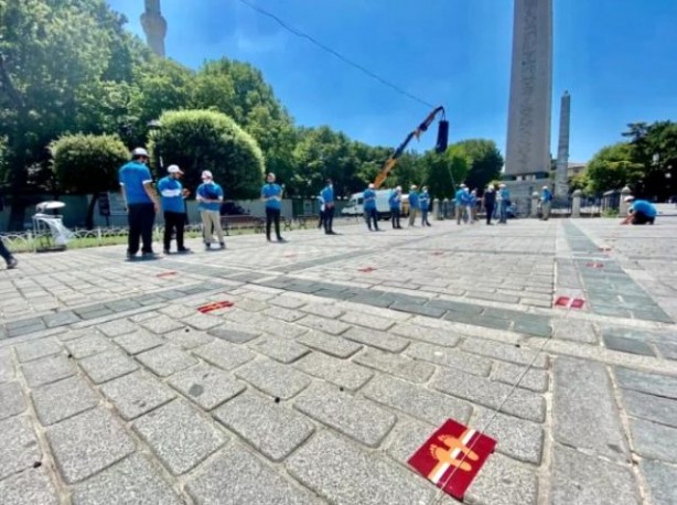Foto - Ayasofya Camii'nin içerisinden ilk görüntüler paylaşıldı