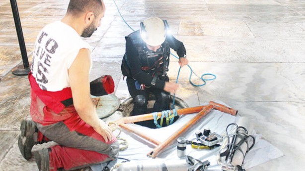 Foto - Ayasofya'da bir ilk! Yeni yeraltı mekanları bulundu