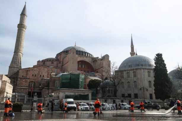 Foto - Ayasofya'da Ramazan hazırlığı