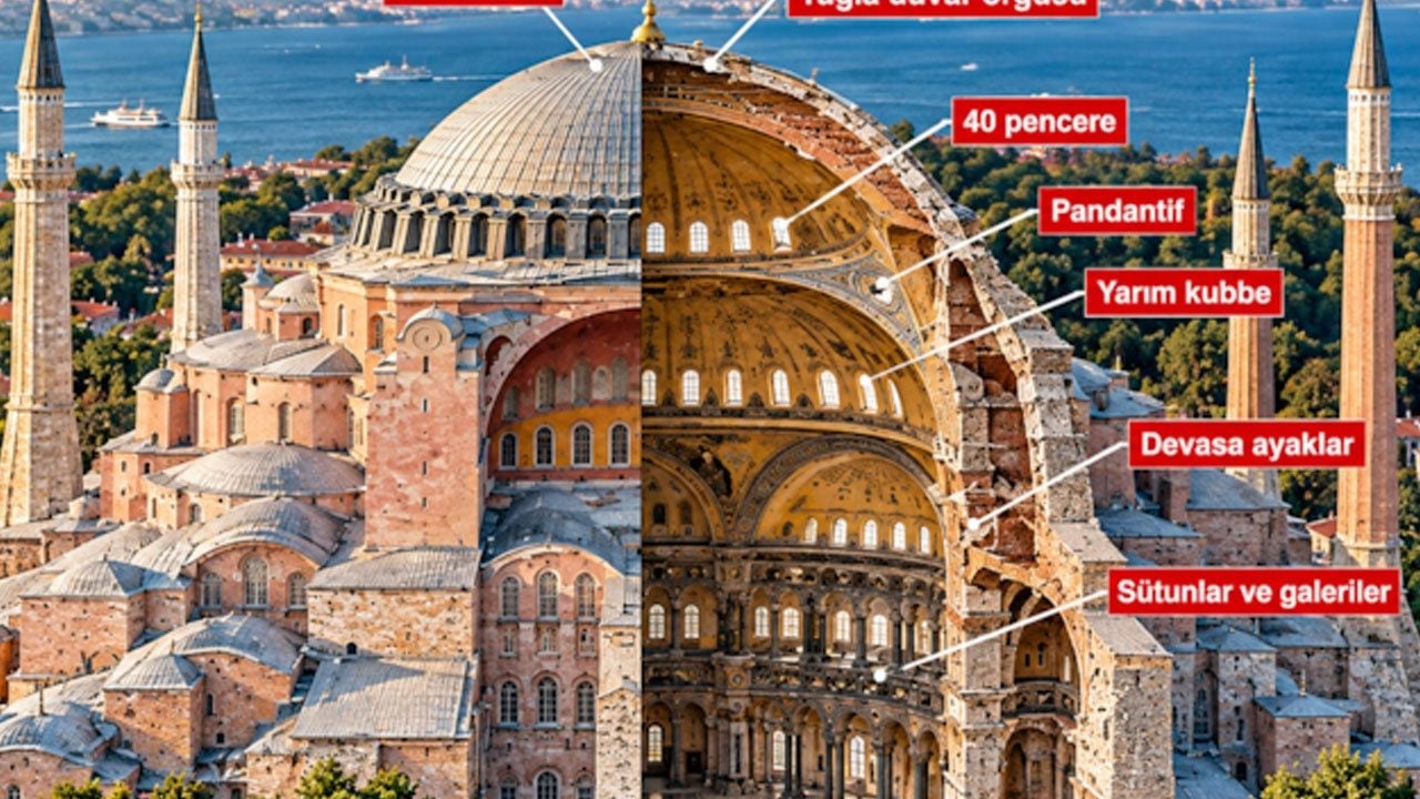 Ayasofya'nın kubbesinde 1500 yıllık sır aralanıyor