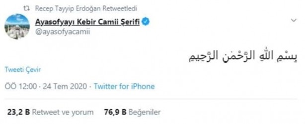 Foto - Ayasofya'nın açılışına siyasilerden mesajlar...