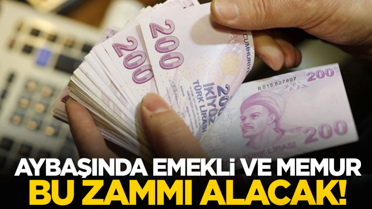 Aybaşında emekli ve memur bu zammı alacak!