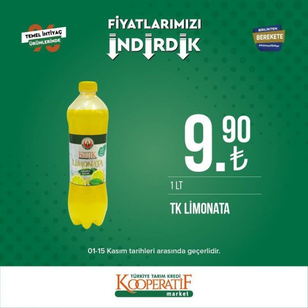 Foto - Ayçiçek yağı fiyatlarında büyük indirim geldi! Tarım Kredi Kooperatif marketlerinde indirimli ürünler tek tek açıklandı